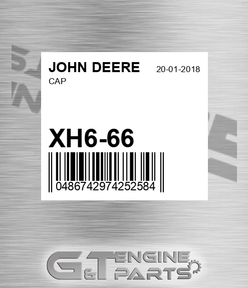 XH6-66 Cap for JOHN DEERE