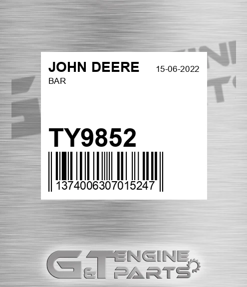 TY9852 Bar for JOHN DEERE