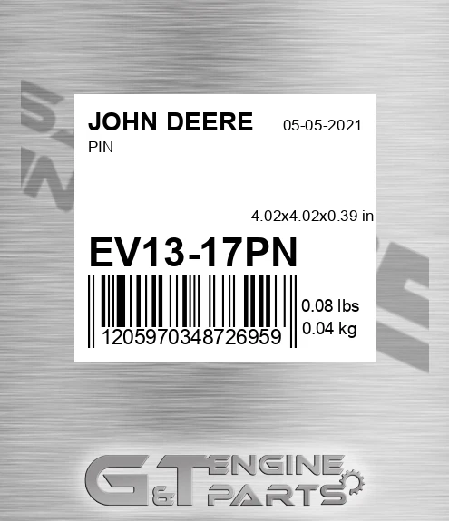 EV13-17PN Pin for JOHN DEERE
