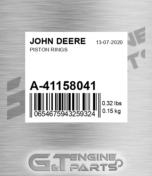 A-41158041 Piston Rings for JOHN DEERE