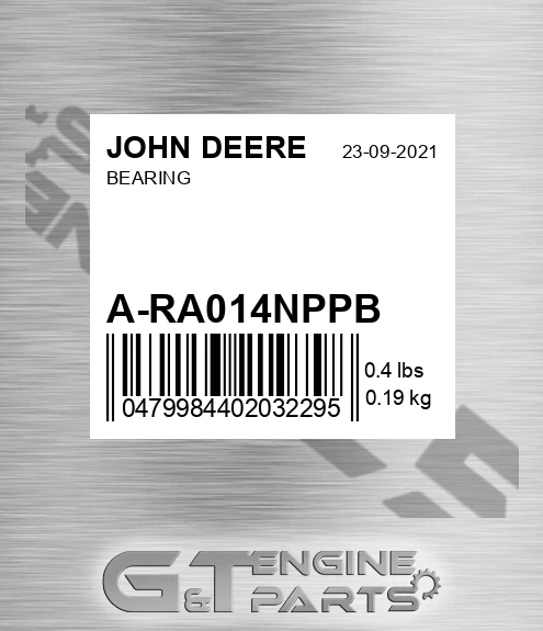 A-RA014NPPB Bearing for JOHN DEERE