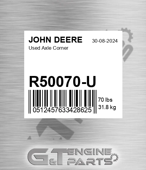 R50070-U Used Axle Corner for JOHN DEERE