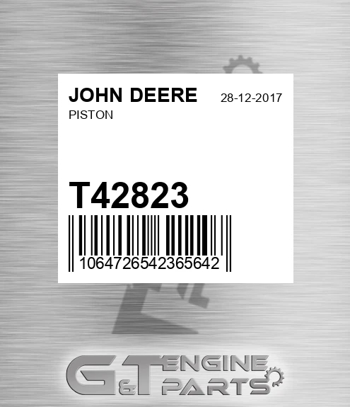 T42823 Piston for JOHN DEERE
