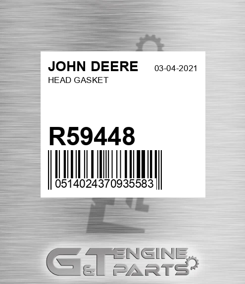 R59448 Head Gasket for JOHN DEERE