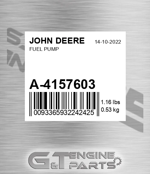 A-4157603 Fuel Pump for JOHN DEERE