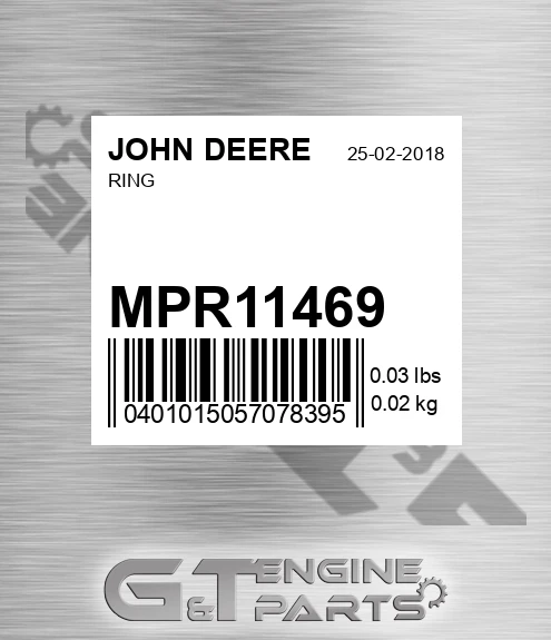 MPR11469 JOHN DEERE Ring