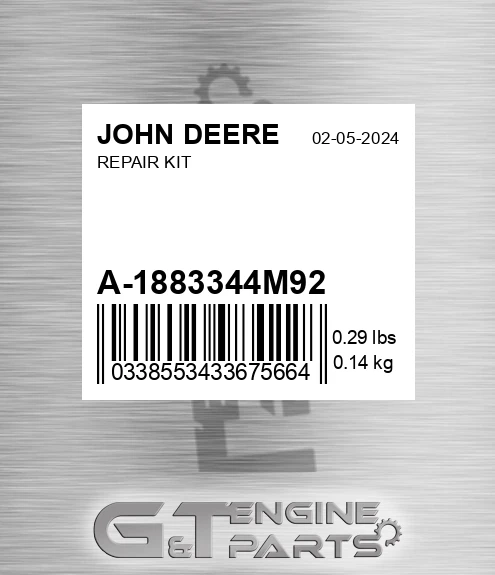 A-1883344M92 Repair Kit for JOHN DEERE
