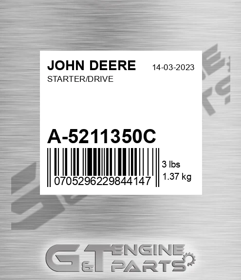 A-5211350C Starter Drive for JOHN DEERE