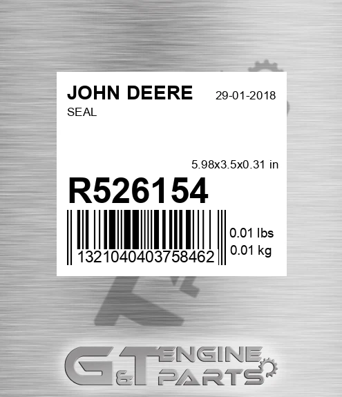R526154 JOHN DEERE Seal