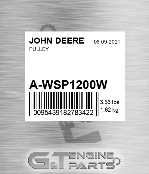 A-WSP1200W Pulley for JOHN DEERE