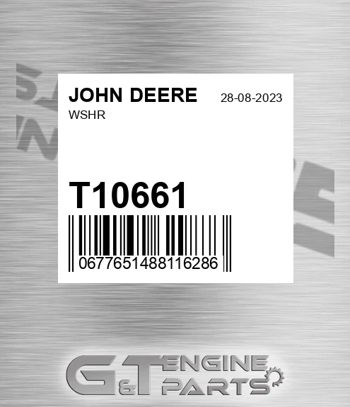 T10661 Wshr for JOHN DEERE
