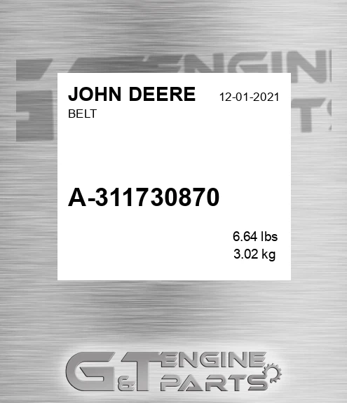 A-311730870 Belt for JOHN DEERE