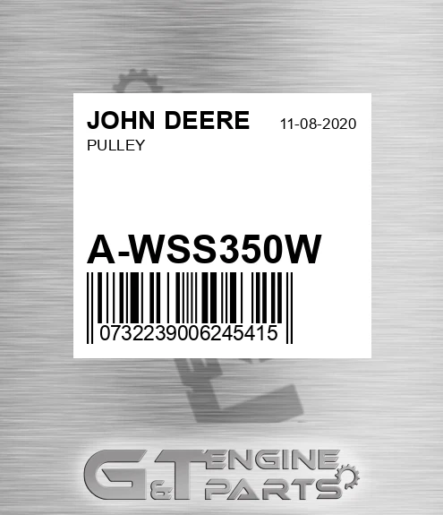 A-WSS350W Pulley for JOHN DEERE