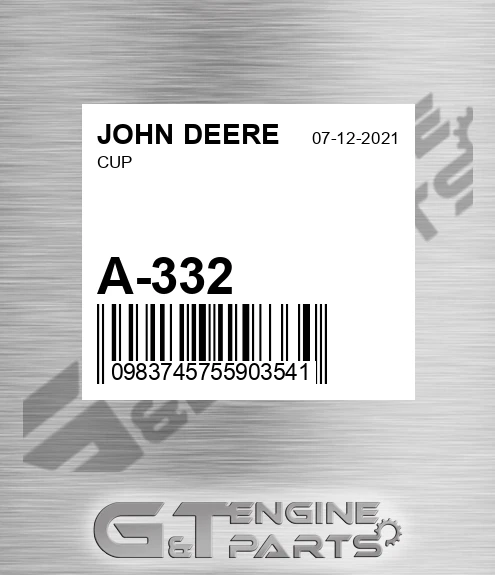 A-332 Cup for JOHN DEERE