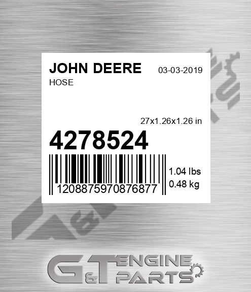 4278524 Hose for JOHN DEERE