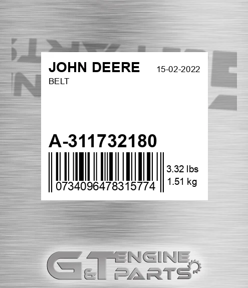 A-311732180 Belt for JOHN DEERE