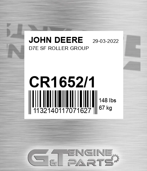 CR1652/1 D7e Sf Roller Group for JOHN DEERE