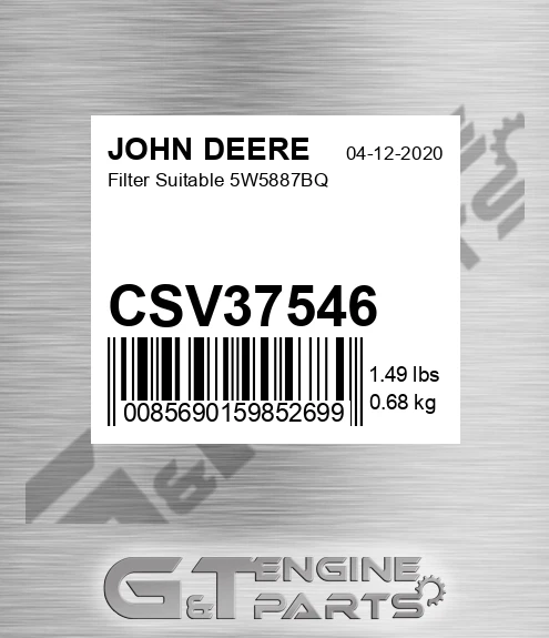 CSV37546 Filter Suitable 5w5887bq