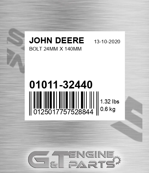 01011-32440 Bolt 24mm X 140mm for JOHN DEERE