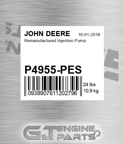 P4955-PES Remanufactured Injection Pump for JOHN DEERE