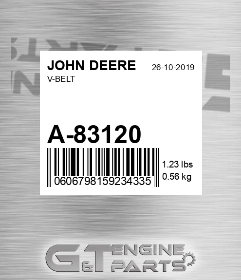 A-83120 V-belt for JOHN DEERE