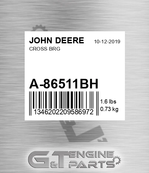 A-86511BH Cross Brg for JOHN DEERE