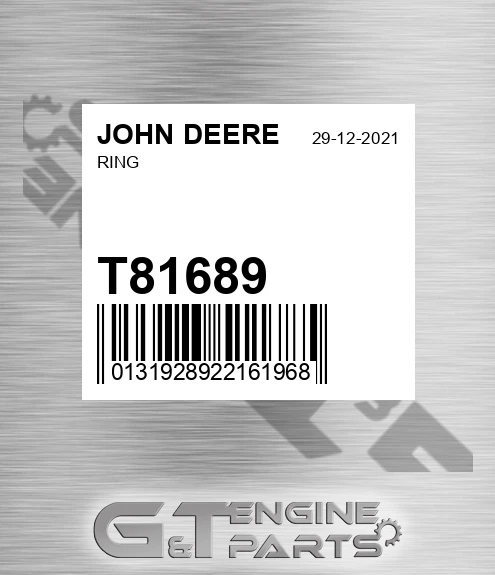 T81689 Ring for JOHN DEERE