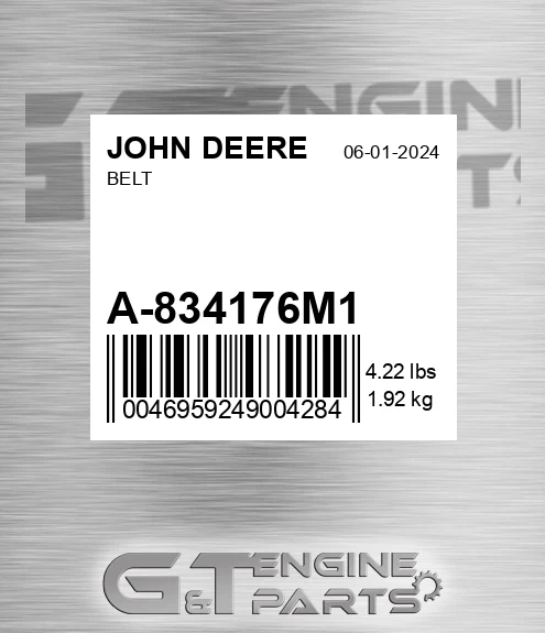 A-834176M1 Belt for JOHN DEERE