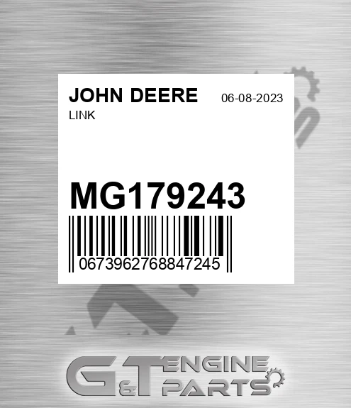MG179243 Link for JOHN DEERE