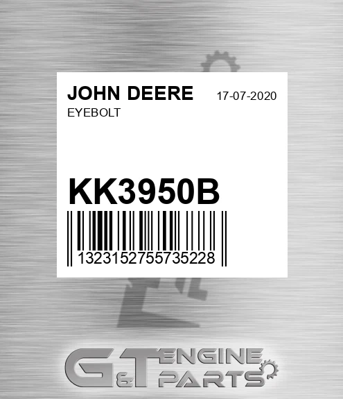 KK3950B Eyebolt for JOHN DEERE