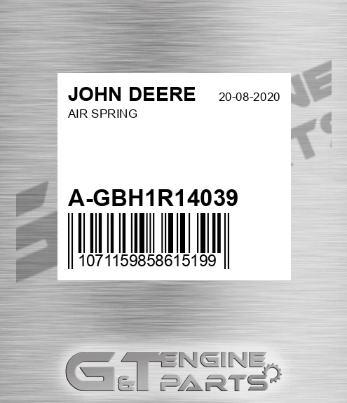 A-GBH1R14039 Air Spring for JOHN DEERE