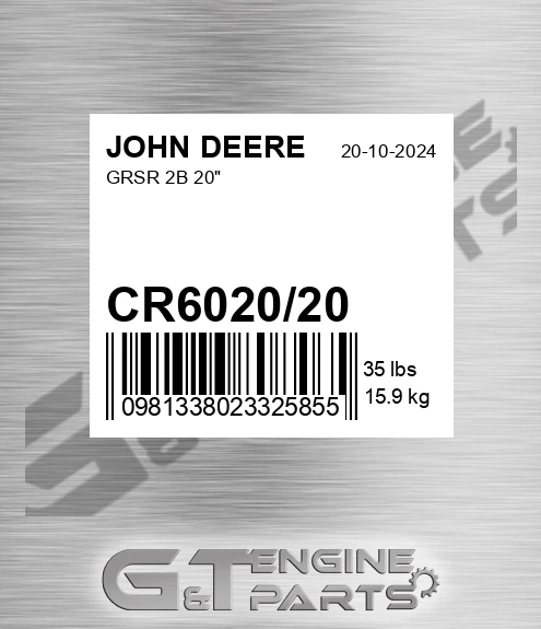 CR6020/20 Grsr 2b 20"