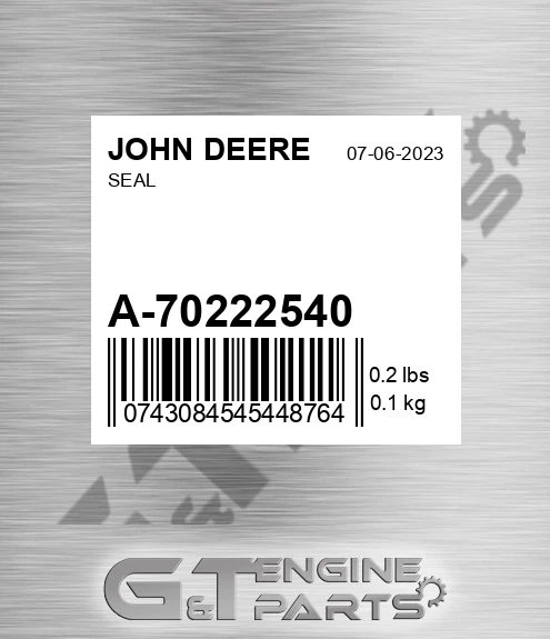 A-70222540 Seal for JOHN DEERE
