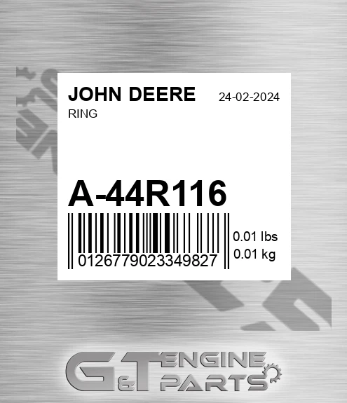 A-44R116 Ring for JOHN DEERE