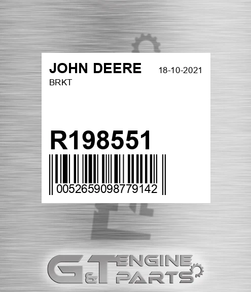 R198551 Brkt for JOHN DEERE