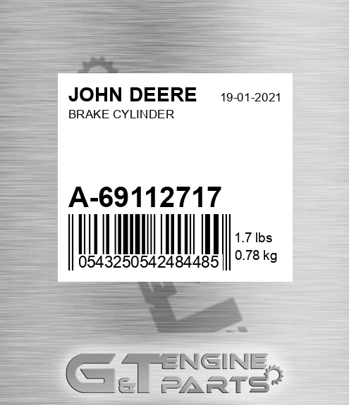A-69112717 Brake Cylinder for JOHN DEERE