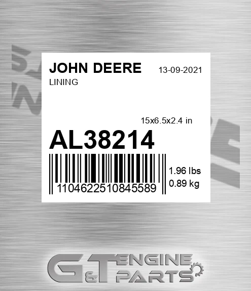 AL38214 Lining for JOHN DEERE