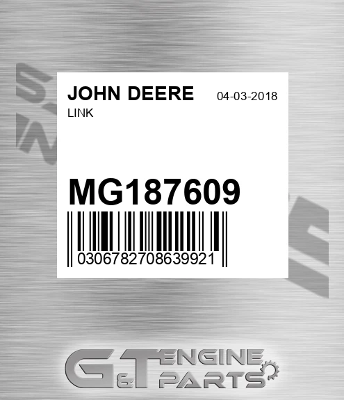 MG187609 Link for JOHN DEERE