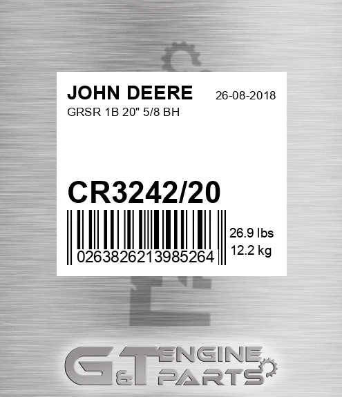 CR3242/20 Grsr 1b 20" 5/8 Bh