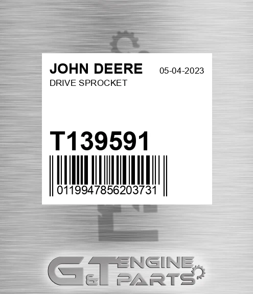T139591 Drive Sprocket for JOHN DEERE