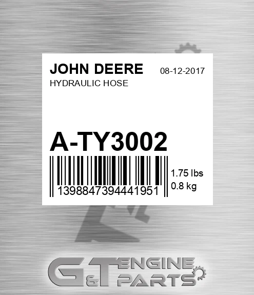 A-TY3002 Hydraulic Hose for JOHN DEERE
