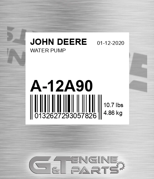 A-12A90 Water Pump for JOHN DEERE