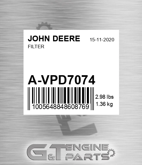 A-VPD7074 Filter for JOHN DEERE