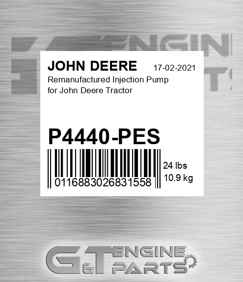 P4440-PES Remanufactured Injection Pump For Tractor for JOHN DEERE