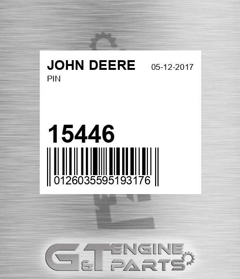 15446 Pin for JOHN DEERE
