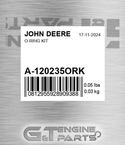 A-120235ORK O-ring Kit for JOHN DEERE