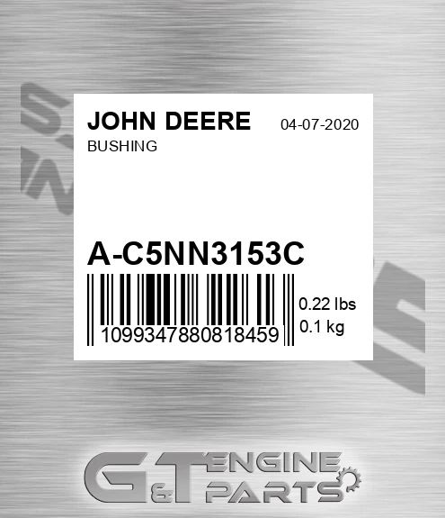 A-C5NN3153C Bushing for JOHN DEERE