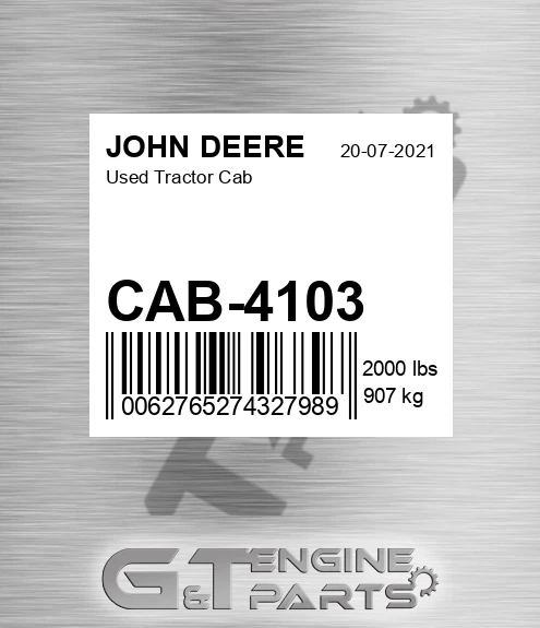 CAB-4103 Used Tractor Cab for JOHN DEERE