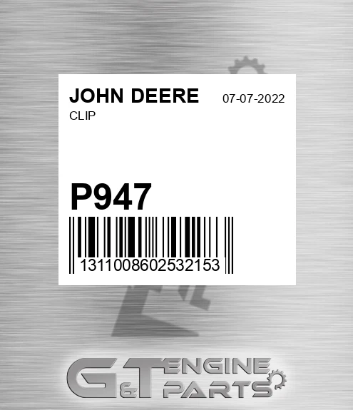 P947 Clip for JOHN DEERE