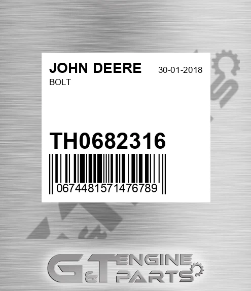 TH0682316 JOHN DEERE Bolt